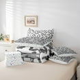 thumbnail image 6 of Feelyou Cheetah Leopard Print Twin Bedding Sets 7pcs, Grey Glitter Diamond Comforter Set, 6 of 8