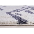 thumbnail image 3 of Ladole Rugs Shaggy Kenitra European Abstract Soft Polypropylene Modern Big Runner Rug in White Light Gray 2'7" x 9'10", 3 of 4