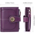 thumbnail image 3 of 1 cartera pequeña de piel para mujer con ventana de identificación., 3 of 5