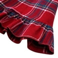 thumbnail image 5 of Odeerbi Kids Girls Christmas Plaid Nightdress Ruffle Cotton Nightgown Fall Winter Long Sleeve Dress Christmas Lattice Princess Sleeping Dress Kids Clothes Red, 5 of 8