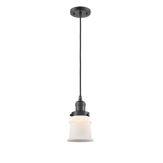 Innovations 201C-OB-G181S-LED Transitional One Light Mini Pendant from Franklin Restoration collection in Bronze / Dark finish,