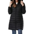 thumbnail image 3 of Women's Winter Coats Long Warm Thicken Puffer Jackets Outwear With Removable Faux Fur Hood, Black XL, 3 of 8