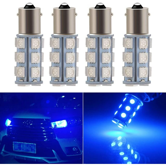 GFDYREE Everbright Blue 1156 Led Bulbs, BA15S 1141 1073 7506 Base LED Replacement Bulb for RV Camper SUV MPV Car Turn Signal Light Bulb Brake Light Lamp Backup Lamps Bulbs 18SMD 5050Chips DC