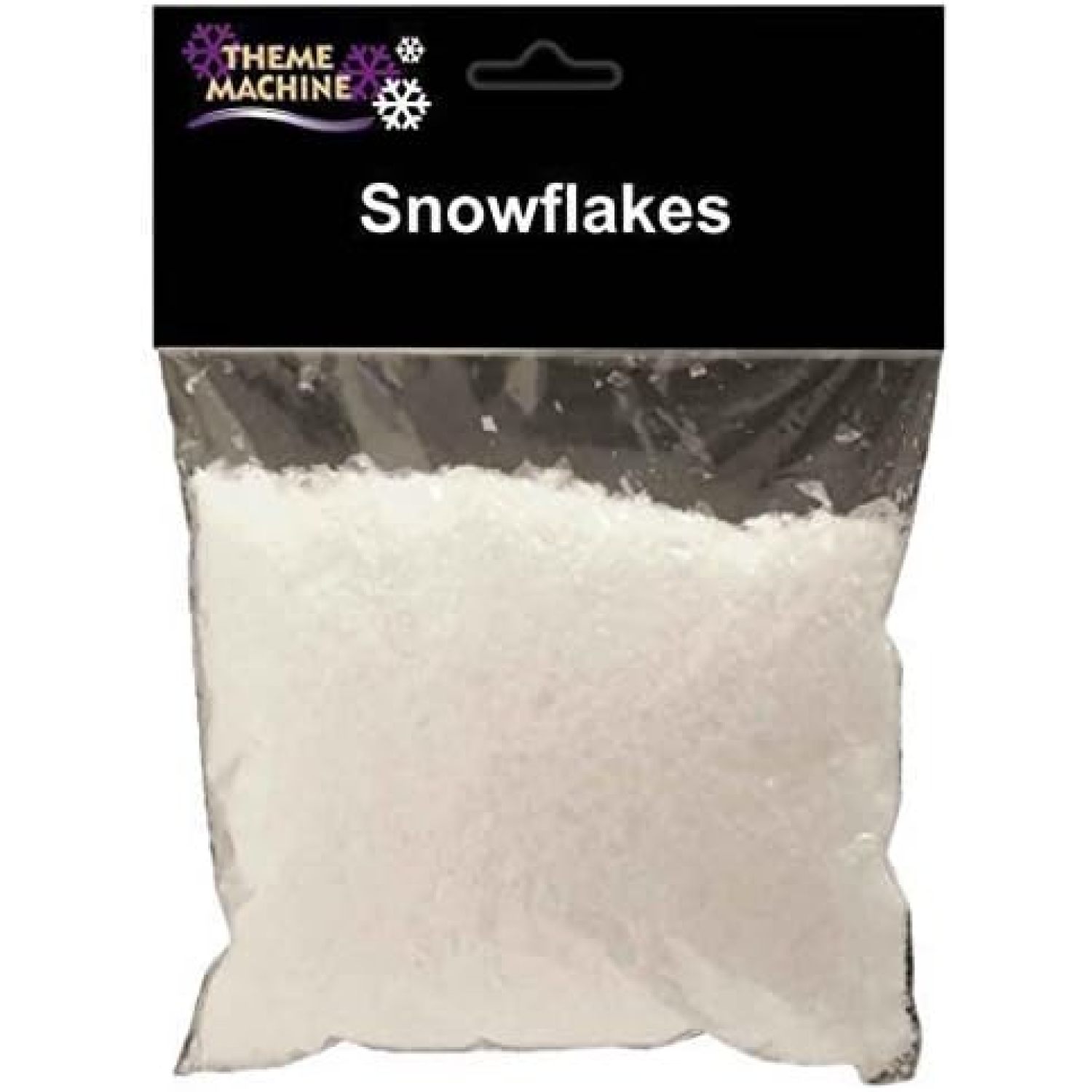 HetayC White Iridescent Fake Glitter Snow Flakes Christmas Decoration