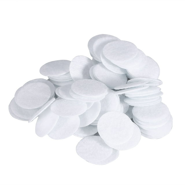 100pcs Cotton Filter, 5 Sizes Round Filtering Pads Microdermabrasion Cotton Filters Replacement White Facial Vacuum Filters For Beauty Machine