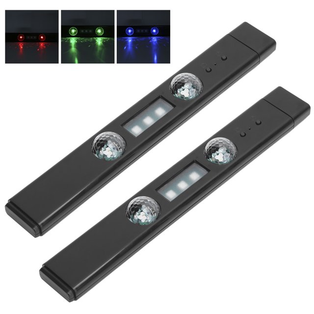 Peahefy Télécommande Voiture Bande Lumineuse Voiture LED Bande Lumineuse Sans Fil USB Chargeant les Lumières Décoratives Intérieures avec Télécommande