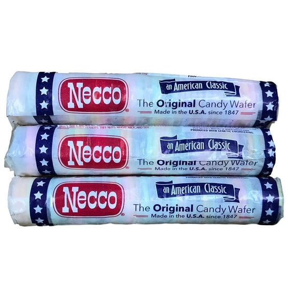Necco Wafers Original Assorted Candy Rolls Set of 3