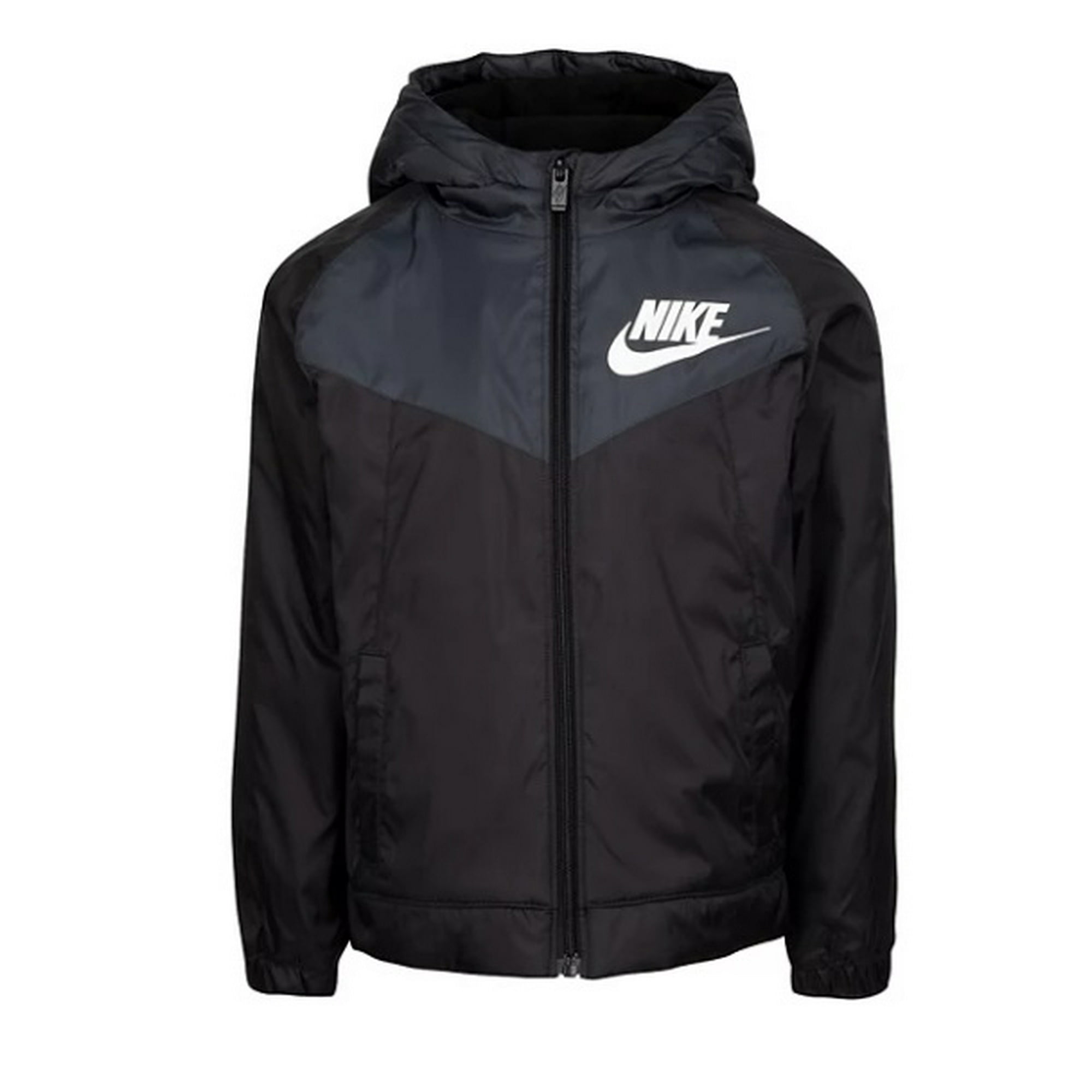 Nike black and white windbreaker hot sale