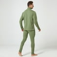 thumbnail image 6 of Tawop Thermal Underwear for Men Long Johns Fleece Warm Plaid Top and Bottom Set Base Layer Outfits, 6 of 7