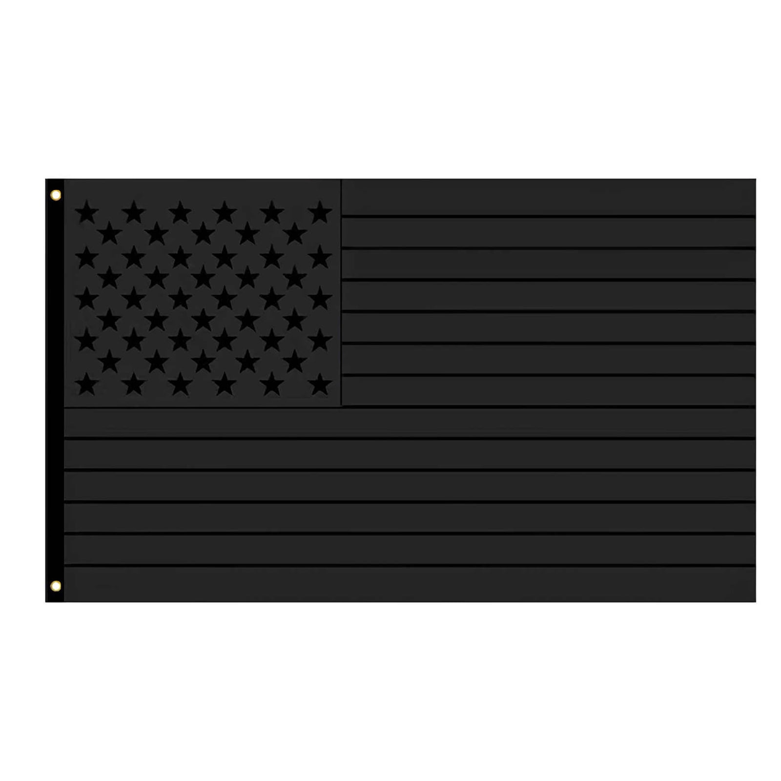 3x5FT All Black American Flag US Black Flags Tactical Decor Blackout USA Sale 