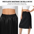 thumbnail image 3 of Women's Knee Length Lace Hem Elastic Waist Half Slips - Petticoat for Dresses and Versatility, 3 of 7