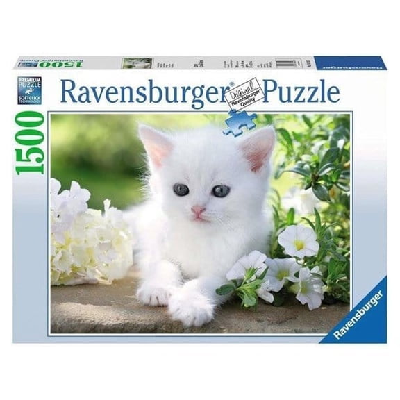 Ravensburger 1500 Piece Puzzle White Cat 162437