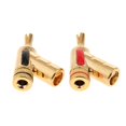 thumbnail image 4 of 2 Unids / Set Enchufes Banana Chapados en Cobre de 4 Mm, Cable de Conectores de sonido con Autobloqueo Conectores Terminales, 4 of 6