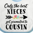 thumbnail image 4 of Inktastic Only the Best Nieces Get Promoted to Cousin Boys or Girls Baby Bib, 4 of 4