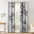thumbnail image 3 of Black White Bamboo Chinese Style Curtain For Kitchen Living Room Bedroom Curtains Home Decoration Window Treat, 3 of 5
