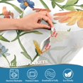 thumbnail image 5 of Yayeee Kitchen Curtains Tier Set of 2 Light Filtering 57"x24" Over Sink Window Panels, Watercolor Wildflowers Pattern, 5 of 7