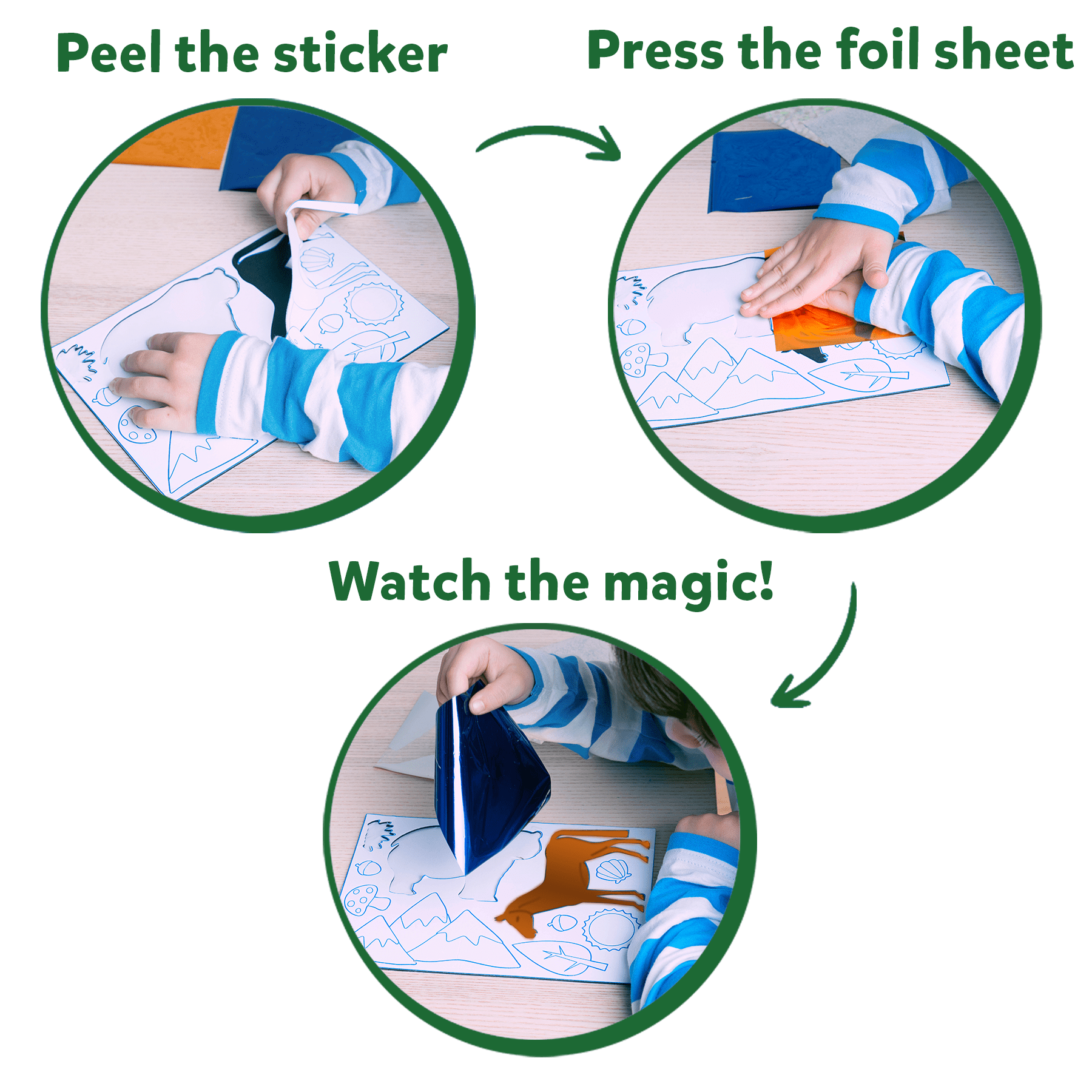Skillmatics Foil Fun Art Kit for Kids, Animals, DIY No Mess Creative Activity Set, Ages 4 to 9