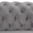 thumbnail image 3 of Morden Fort Modern Contemporary Living Room Sofa Set Chair and Couch with Deep Button Tufting Grey Dutch Velvet, 3 of 9