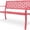 Pink, variant on 50" Outdoor Bench Metal with Floral Back, Garden Bench Front Porch Bench for Yard Patio Entryway Park Outside, 800lb Capacity - Yellow