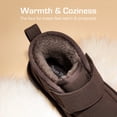 thumbnail image 3 of Kids ankle boots with faux fur lining warm winter walking boots for toddler and little kid, 3 of 6