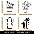 thumbnail image 2 of Cactus Cacti Prickly Succulent in Pot Flower Rubber Stamp Set for Scrapbooking Crafting Stamping - Large 1-1/4 Inch, 2 of 7
