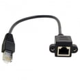 thumbnail image 7 of FVH 30cm 8P8C FTP STP UTP Cat 5e Male to Female Lan Ethernet Network Extension Cable with Panel Mount Holes, 7 of 7