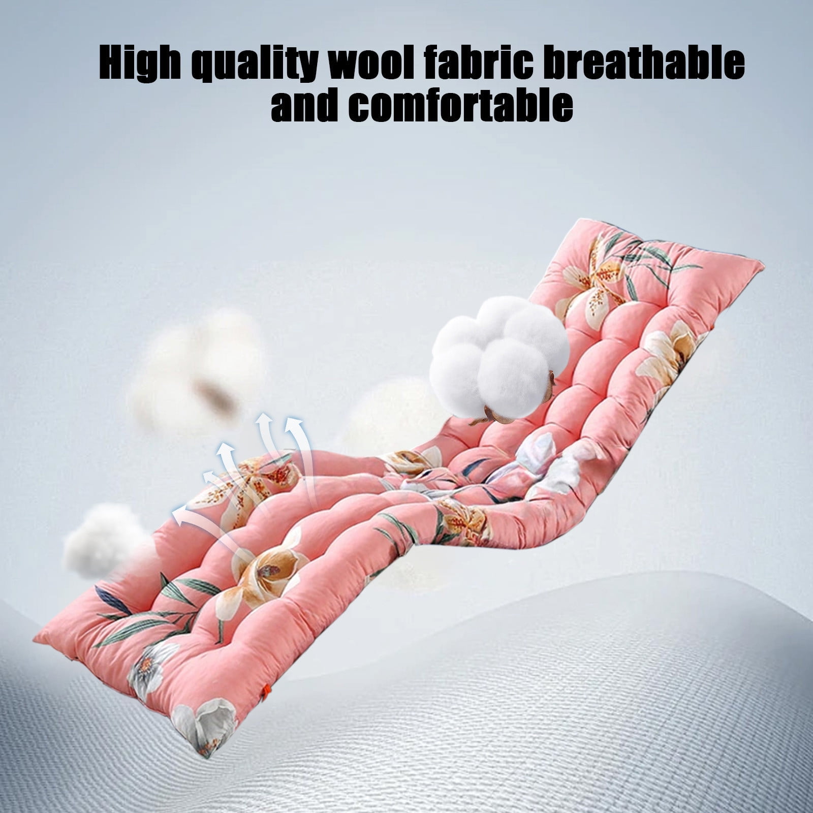 Outdoor Chair Cushions Chaise Lounge Cushions Outdoor Waterproof Memory Foam Lounge