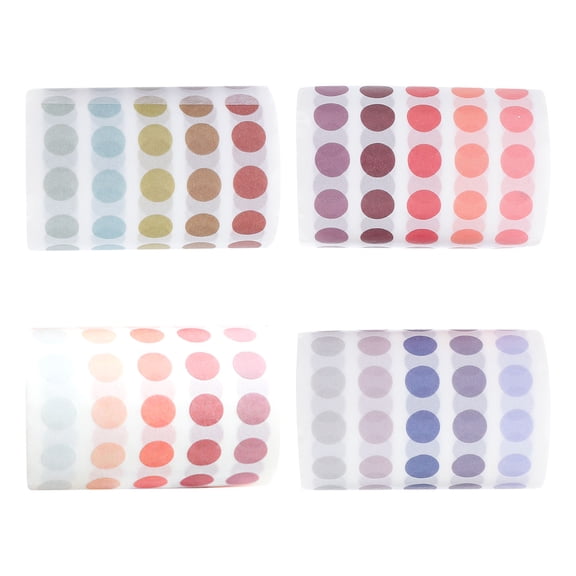 HEMOTON  4 Pcs Cute Scrapbook Supplies Tape for Journaling Scrapbooking Dot Wow Child