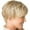 Gold, variant on WXLCISI Short Straight Synthetic Hair Full Wigs for Women Natural Looking Heat Gold,10.24inch