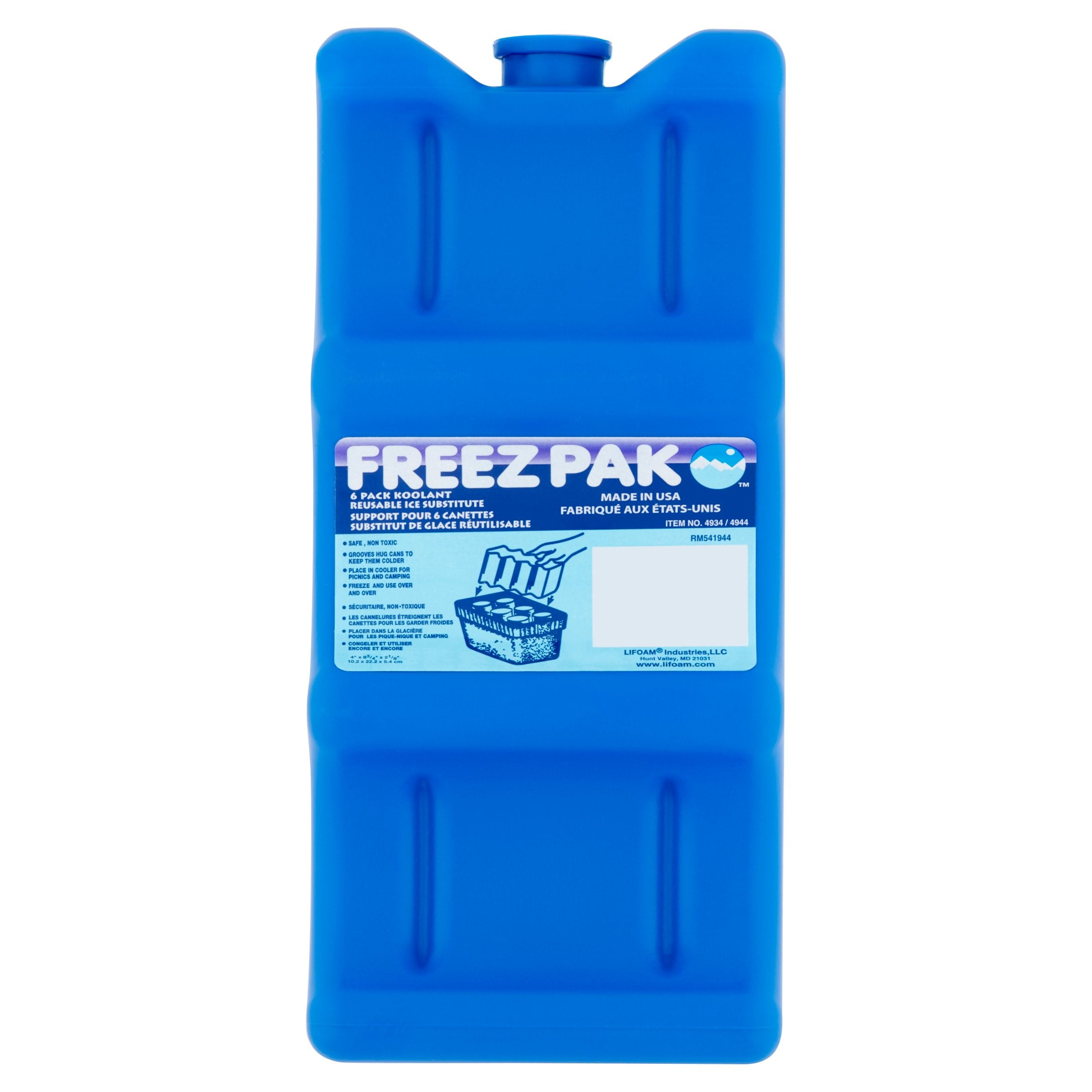 Freez Pak Reusable Ice Substitute Cooler Packs Lot of 2 