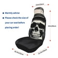 thumbnail image 4 of Sikiie Magician Hat Skull Car Seat Protector 2 Pack Car Seat Cushion Mat, Car Seat Covers for SUV, Truck, Van, 4 of 7