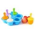 thumbnail image 1 of Blue Ice Cream Mould, Silicone Popsicle Mold, Popsicles, Reusable DIY Molds, Magnum Mold, 1 of 5
