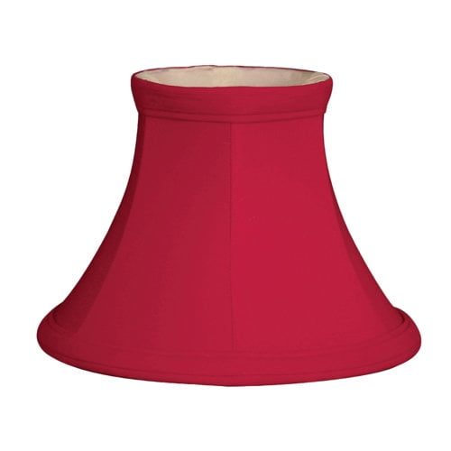 Royal Designs, Inc. True Bell Clip On Chandelier Shade CS-202RED-6, Red, 3 x 6 x 4.25, Pack of 6