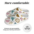 thumbnail image 6 of Lsque Cartoon Animals Pattern Womens Comfort Cotton on Scuff With Memory Foam and Anti-skid Sole Slipper-44/45, 6 of 7