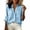 Light Blue, variant on Tumotour Plus Size Striped Shirt for Ladies' V-Neck Button Down Shirts Long Sleeve Office Work Shirt