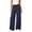 Navy, variant on JnLxul Wide Leg Pants for Women Elastic Waist Drawstring Loose Summer Casual Lightweight Pants with Pockets(X-Large,Purple)