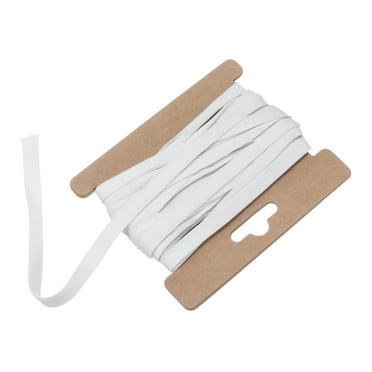 Uxcell Double Fold Bias Tape 1/4 Inch 6 Yards Cotton Bias Binding Tape Bulk for Sewing White