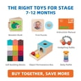 thumbnail image 2 of TOOKYLAND Early Learning Toy Bundle - 6 in 1 Box Educational Montessori Play Set; Wooden Baby Toys 7-12 Months Old, 2 of 9