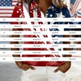 thumbnail image 3 of MEICHEN Women's 250th Anniversary American Flag Satin Shirt Short Sleeve Button Down Patriotic Blouse 4th Of July Casual Summer Tops, 3 of 4