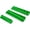 Green + Plastic, variant on 3 Piece SAE Magnetic Socket Organizers for Toolboxes, Green Plastic Socket Holder for Garage Storage, 1/4 3/8 1/2 Inch Tray with 68 Slots, Black Tool Box Organizer