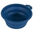 thumbnail image 2 of Petmate Silicone Round 3-Cup Travel Bowl for Pets, Navy Blue, 2 of 2