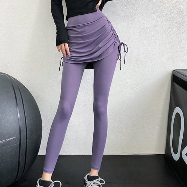 Yoga tights with skirt sale