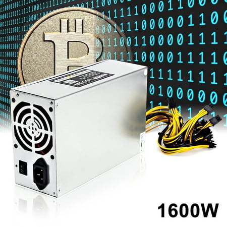 1600W 92% ETH Mining Machine Power Supply For 6 GPU Bitcoin Miner Antminer S7