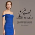 thumbnail image 4 of David's Bridal Women's Formal Strapless Ruched Mini Dress, Short, Mesh, 4 of 8