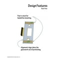 thumbnail image 4 of Fix-A-Latch Exterior Single-Unit with Brass Finish, 4 of 6