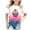 Hot Pink, variant on Godom Girls Super Soft Short Sleeve T-Shirts Girls Cotton Crew Neck Shirt Kids Tshirts Clothes Summer Tops T-Shirt