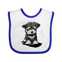 Inktastic Schnauzer Pup Boys or Girls Baby Bib