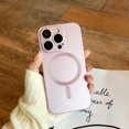 thumbnail image 1 of Luxury Magsafe Wireless Charge Phone Case For iPhone 11 12 13 14 15 16 Pro Max Plus Soft Magnetic Matte Bumper Protection Cover Pink For iPhone14 Pro Max, 1 of 6