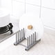 thumbnail image 3 of Estante de plástico para tapa de olla de cocina, soporte para herramientas de decoración de cocina (gris), artículos esenciales de cocina, ¡oferta flash!, 3 of 4