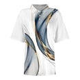 thumbnail image 3 of White Women Shirts, Women'S Short Sleeved Slim Fit Casual Fashion Top,Women Shirts 4XL, 3 of 4